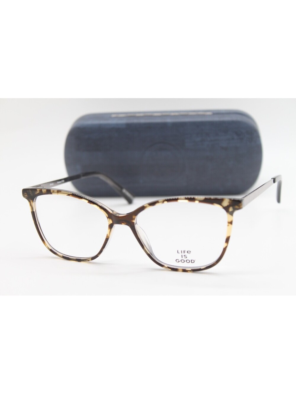 NEW LIFE IS GOOD BLAKELY TORTOISE (TOR) AUTHENTIC EYEGLASSES W/CASE 53-15